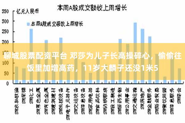 聊城股票配资平台 邓莎为儿子长高操碎心，偷偷往饭里加增高药，11岁大麟子还没1米5