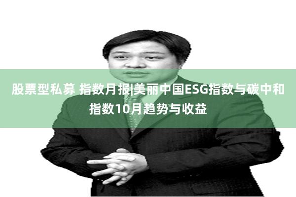 股票型私募 指数月报|美丽中国ESG指数与碳中和指数10月趋势与收益