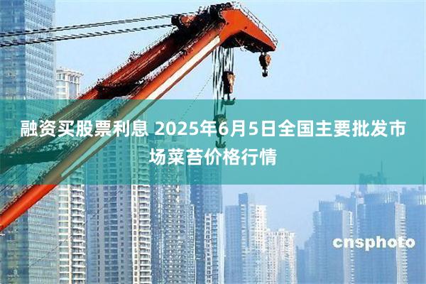 融资买股票利息 2025年6月5日全国主要批发市场菜苔价格行情