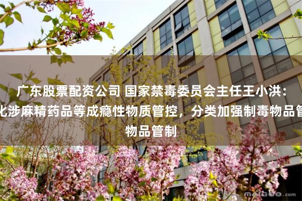 广东股票配资公司 国家禁毒委员会主任王小洪：强化涉麻精药品等成瘾性物质管控，分类加强制毒物品管制